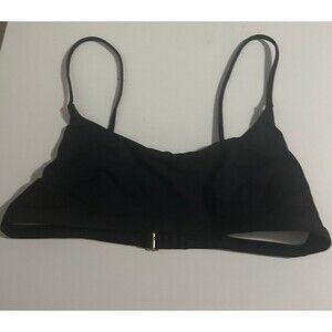LAHANA SWIM Black Bikini Top Large